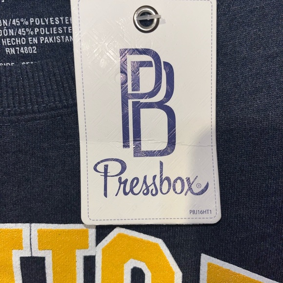 Michigan Wolverines Pressbox Crewneck Sweatshirt Women's XL Oversized New Tag! - Picture 4 of 5